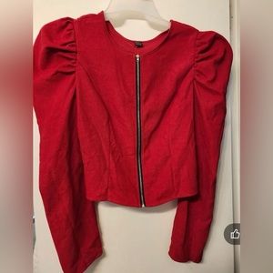 Clasi Gigot Sleeve Zipper Up Jacket